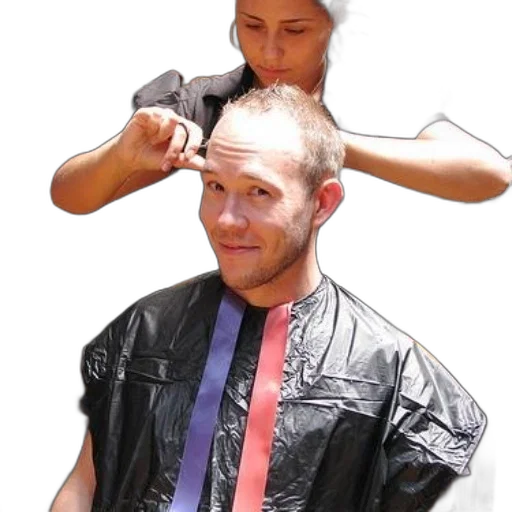 hair, staff, face, jacket transparent PNG cut-out