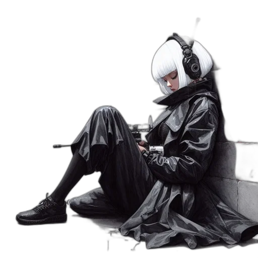 jacket, robot, mask, dress transparent PNG cut-out