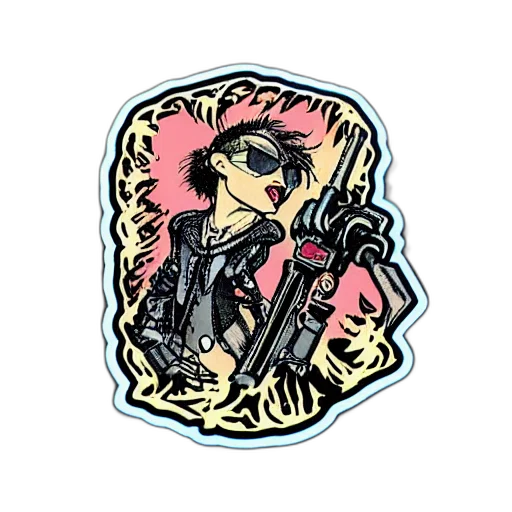 jacket, cyberpunk, cartoon, vaporwave transparent PNG cut-out