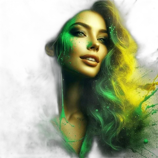 hair, face, photorealistic, fantasy art transparent PNG cut-out