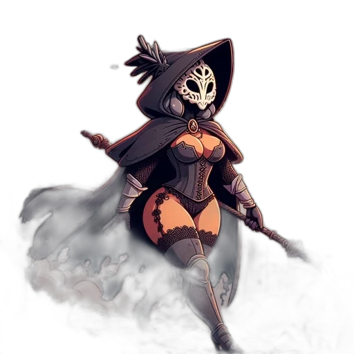 mask, staff, robot, weapon transparent PNG cut-out