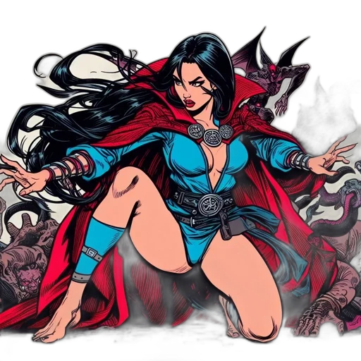 comic book art, concept art, fantasy art, pixel art transparent PNG cut-out