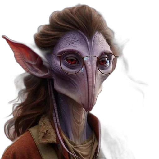 staff, face, mask, creature transparent PNG cut-out