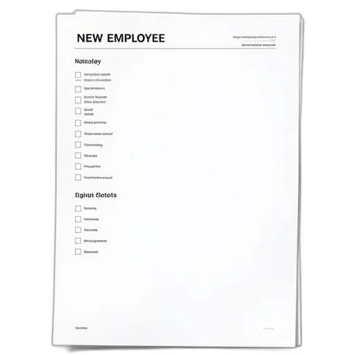 staff, new, employee, checklist transparent PNG cut-out