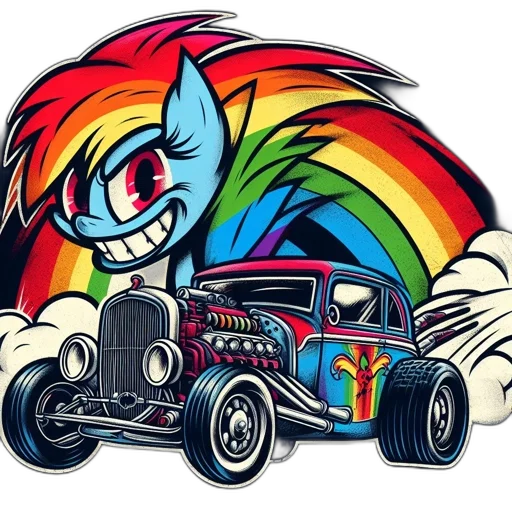 car, cartoon, animated, portrait transparent PNG cut-out