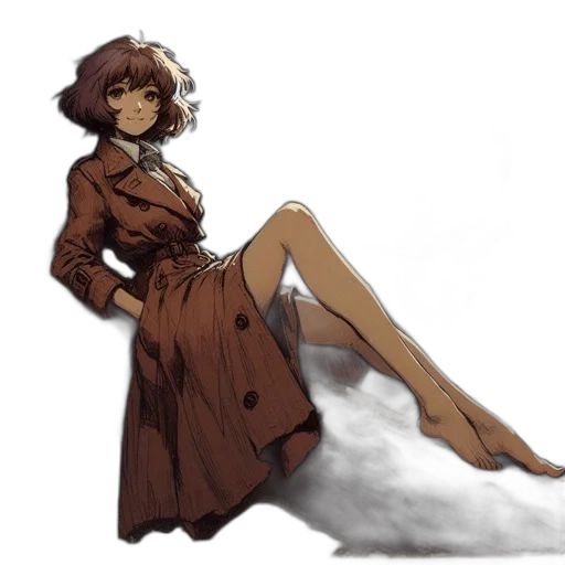 dress, staff, flower, creature transparent PNG cut-out