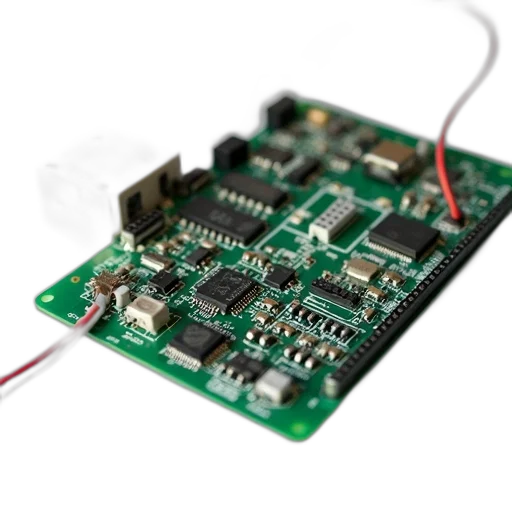 close-up, image, circuit, board transparent PNG cut-out