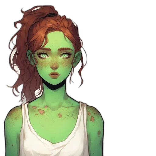 face, staff, creature, concept art transparent PNG cut-out