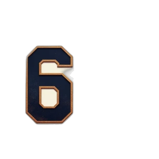 card, baseball, numberplate, six transparent PNG cut-out