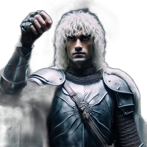 sword, jacket, weapon, fantasy art transparent PNG cut-out