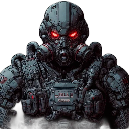 robot, concept art, comic book art, cyberpunk transparent PNG cut-out