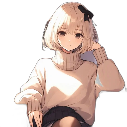 dress, jacket, staff, creature transparent PNG cut-out