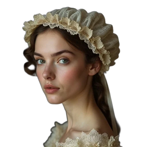 crown, hat, dress, face transparent PNG cut-out