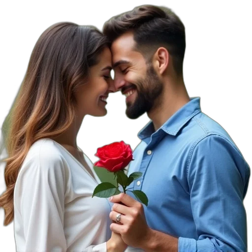 flower, jewelry, photorealistic, man transparent PNG cut-out