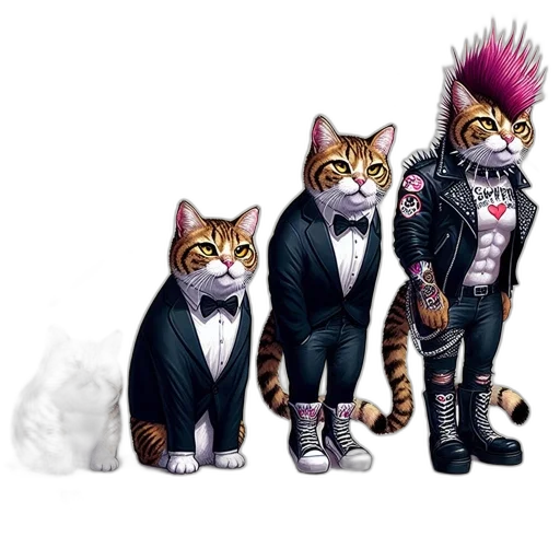 concept art, cyberpunk, cartoon, fantasy art transparent PNG cut-out