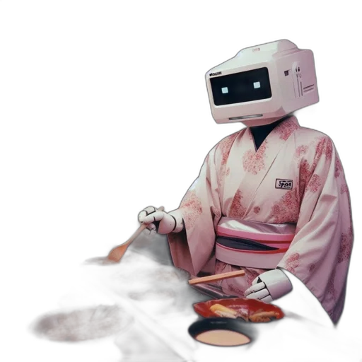 robot, food, staff, weapon transparent PNG cut-out