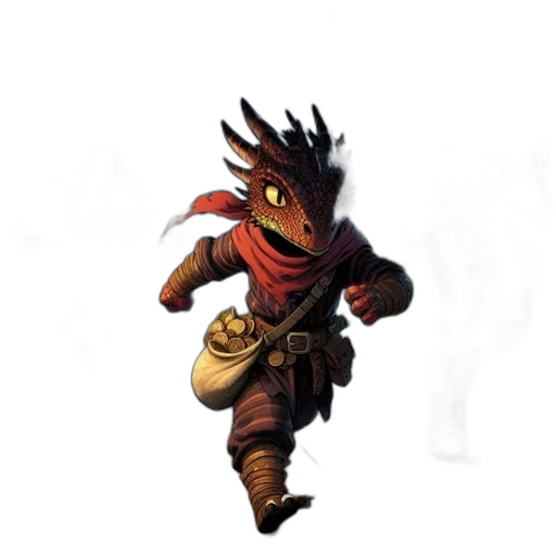 dragon, mask, staff, creature transparent PNG cut-out