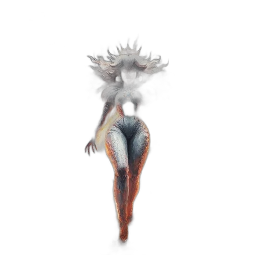 creature, dragon, hair, crown transparent PNG cut-out