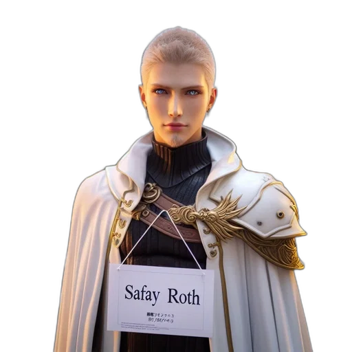 staff, jacket, sword, face transparent PNG cut-out