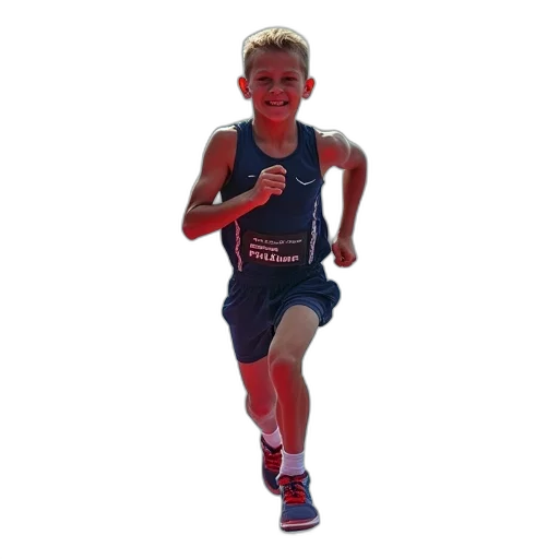 boy, runs, finish, line transparent PNG cut-out