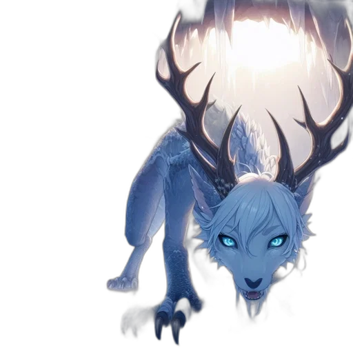 creature, dragon, animal, staff transparent PNG cut-out