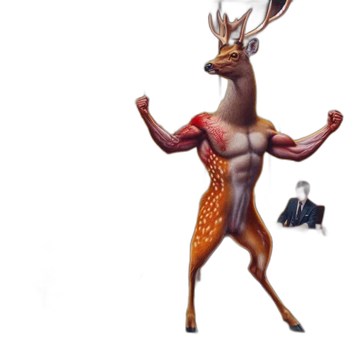 animal, creature, dress, staff transparent PNG cut-out