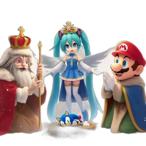 crown, dress, concept art, 3d render transparent PNG cut-out