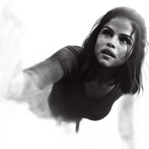 face, concept art, comic book art, photorealistic transparent PNG cut-out