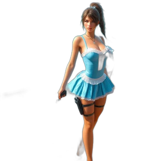 dress, 3d render, concept art, fantasy art transparent PNG cut-out