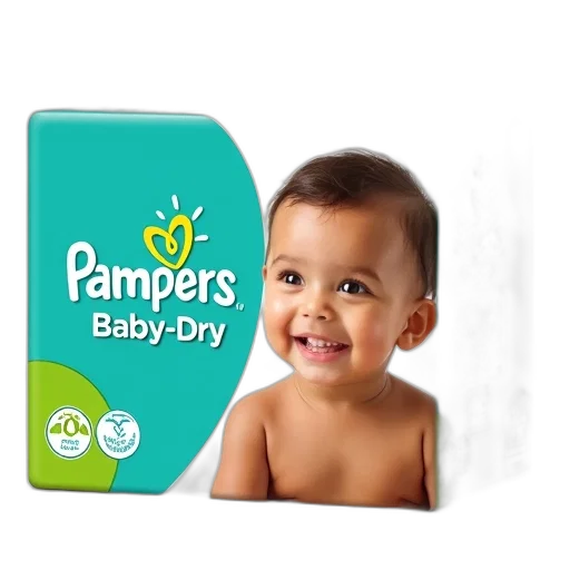 box, pampers, baby-dry, diapers transparent PNG cut-out