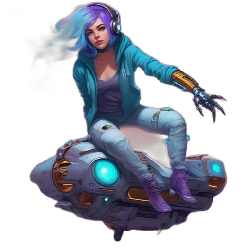 robot, weapon, jacket, staff transparent PNG cut-out