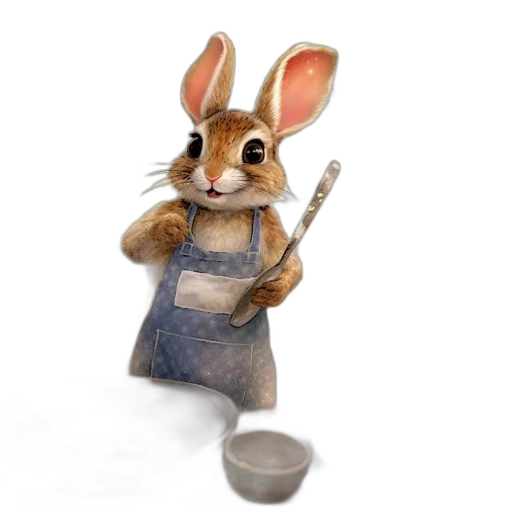staff, animal, food, photorealistic transparent PNG cut-out