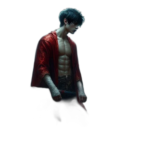 jacket, sword, weapon, creature transparent PNG cut-out