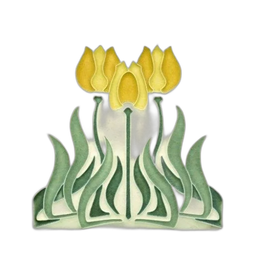 crown, flower, jewelry, 3d render transparent PNG cut-out