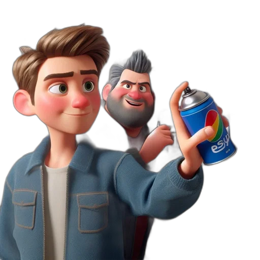 bottle, jacket, 3d render, concept art transparent PNG cut-out