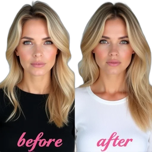 photorealistic, side-by-side, comparison, two transparent PNG cut-out