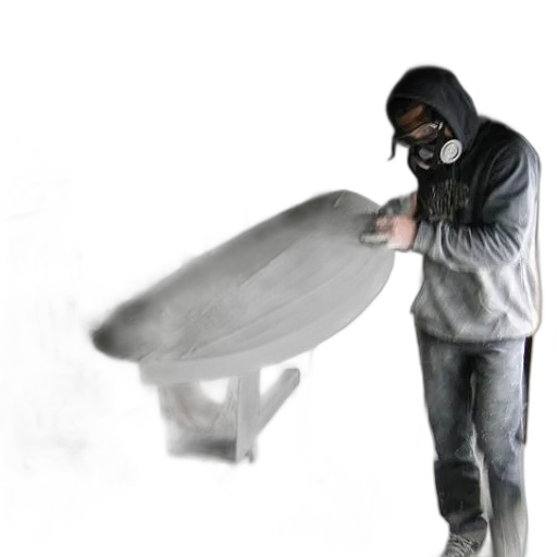 jacket, umbrella, mask, weapon transparent PNG cut-out