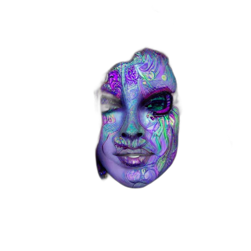 mask, face, creature, jewelry transparent PNG cut-out