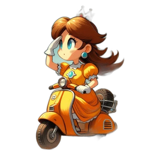 robot, dress, car, staff transparent PNG cut-out