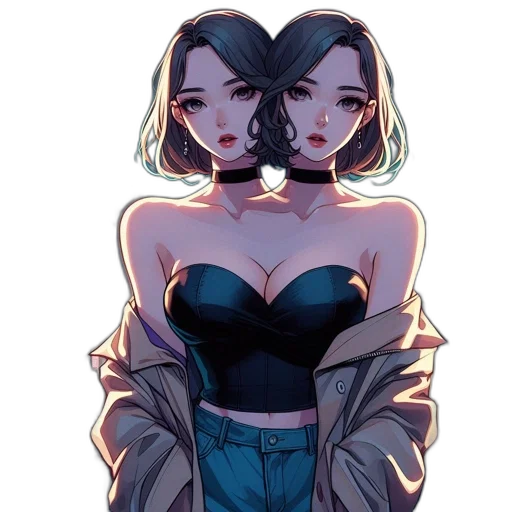 jacket, dress, mask, jewelry transparent PNG cut-out