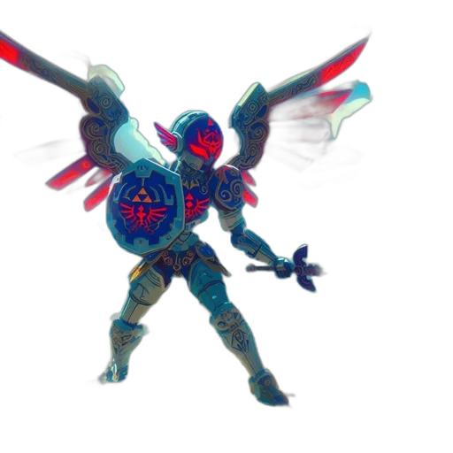 weapon, robot, creature, staff transparent PNG cut-out