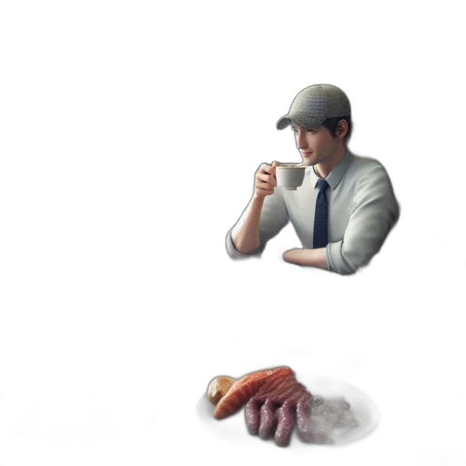 food, hat, staff, umbrella transparent PNG cut-out