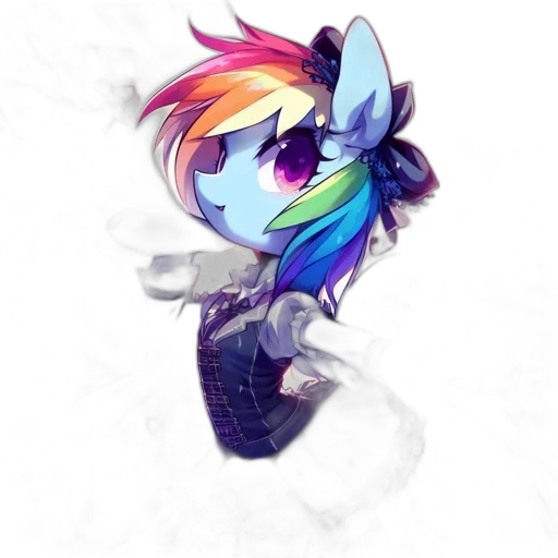 staff, dragon, pixel art, vaporwave transparent PNG cut-out