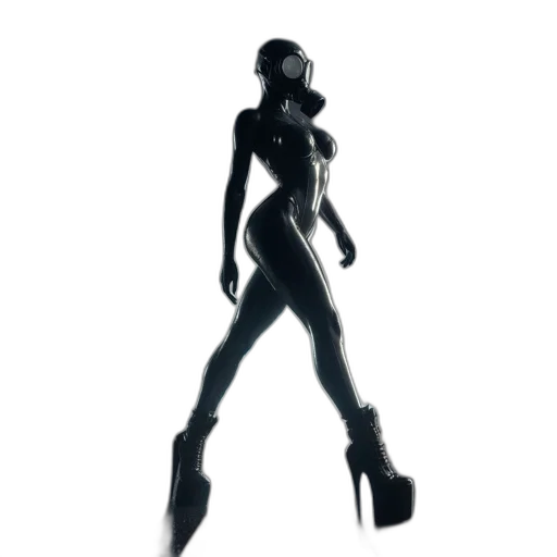 robot, dress, weapon, staff transparent PNG cut-out