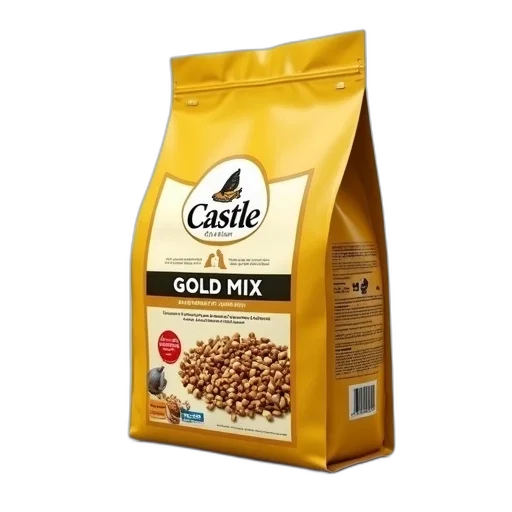 food, golden, bag, castle transparent PNG cut-out