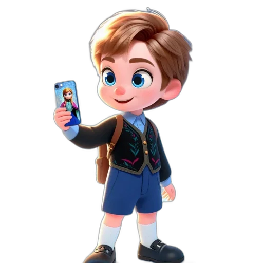 jacket, staff, face, cartoon transparent PNG cut-out
