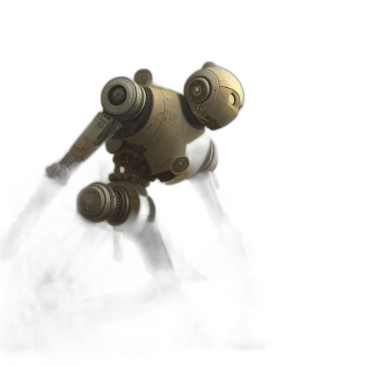 robot, staff, creature, weapon transparent PNG cut-out