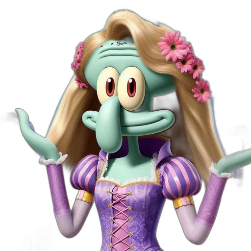 dress, mask, face, hair transparent PNG cut-out