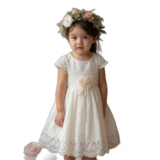 dress, crown, photorealistic, little transparent PNG cut-out