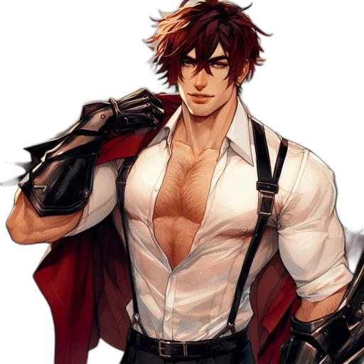jacket, concept art, comic book art, fantasy art transparent PNG cut-out